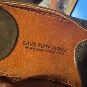 Saks Fifth Avenue Men's olive suede loafers